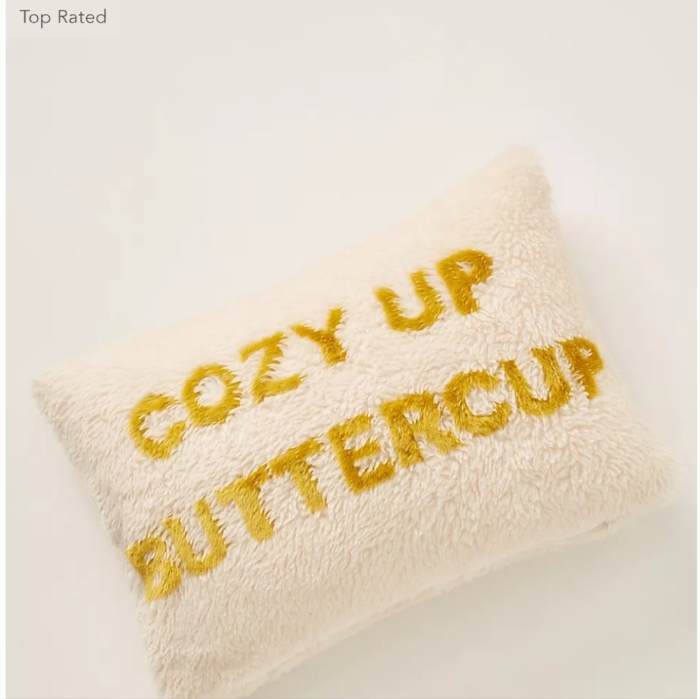 Anthropologie Cozy Up Buttercup Pillow - Thumbnail 2